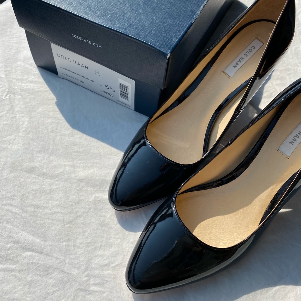 ✨Sold✨ Cole Haan Black Bethany Heels - Picture 11 of 12